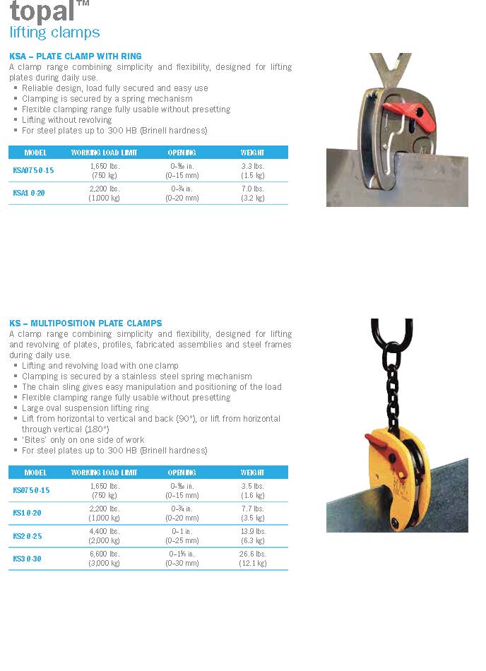 Topal Lifting Clamps